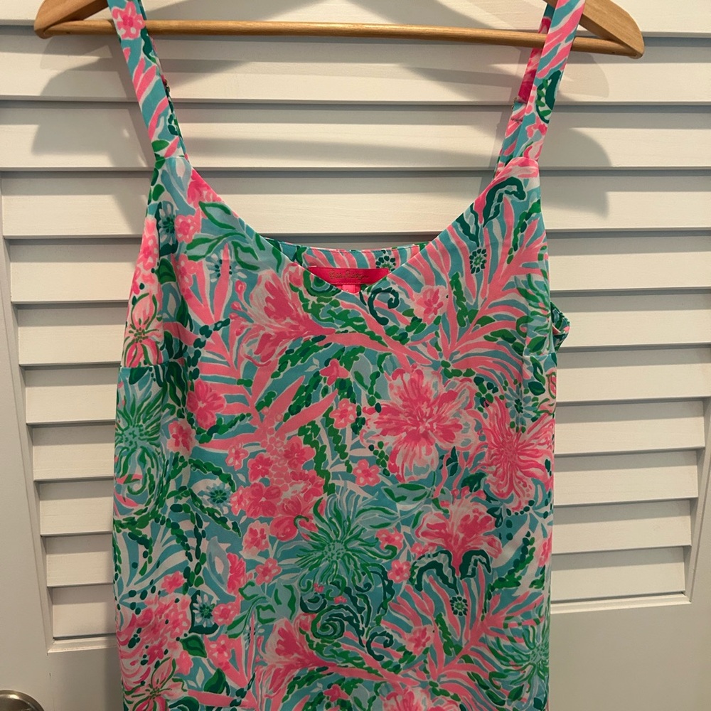 Lilly Pulitzer Floral Pink and Green Women's Top